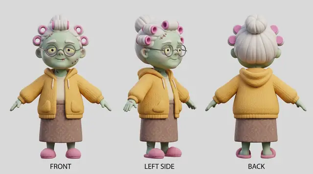 Hoja de concepto de la Abuela Zombi